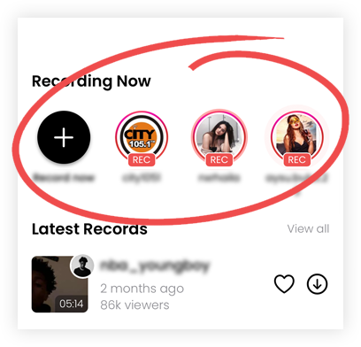 Records multiple videos at the same time